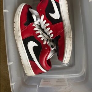 Nike Kids Red and Black Sneakers